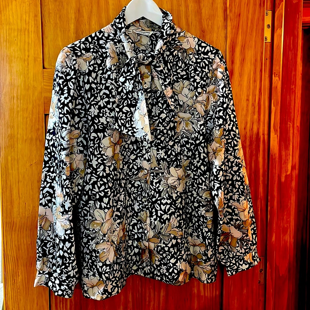 Alfred Dunner Tie-Neck Blouse